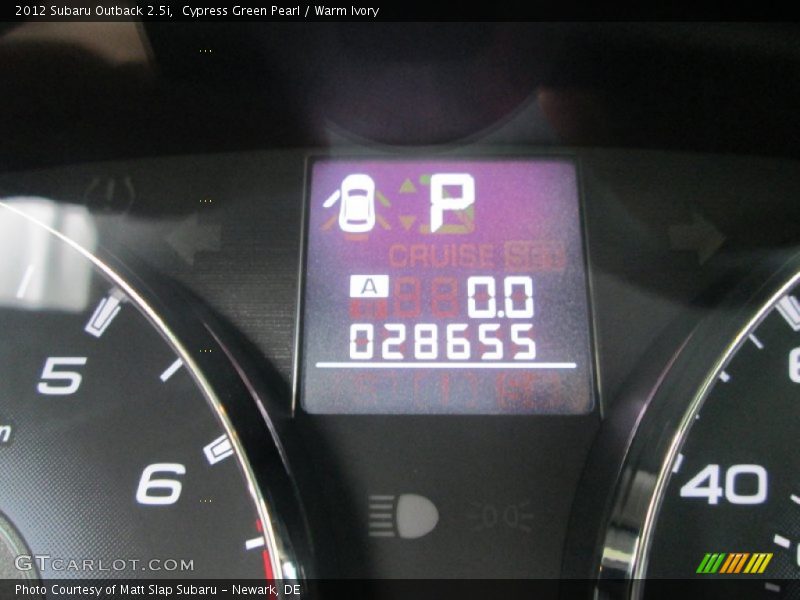 Cypress Green Pearl / Warm Ivory 2012 Subaru Outback 2.5i