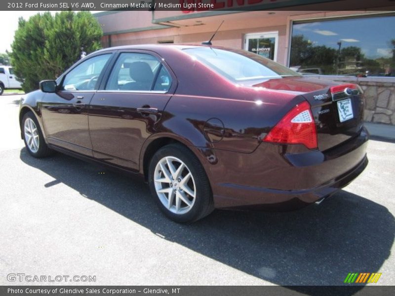 Cinnamon Metallic / Medium Light Stone 2012 Ford Fusion SEL V6 AWD