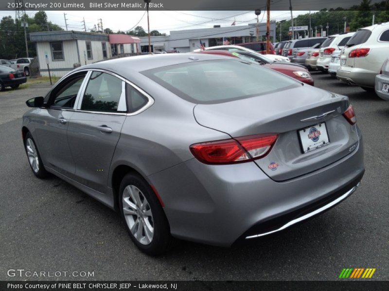 Billet Silver Metallic / Black 2015 Chrysler 200 Limited