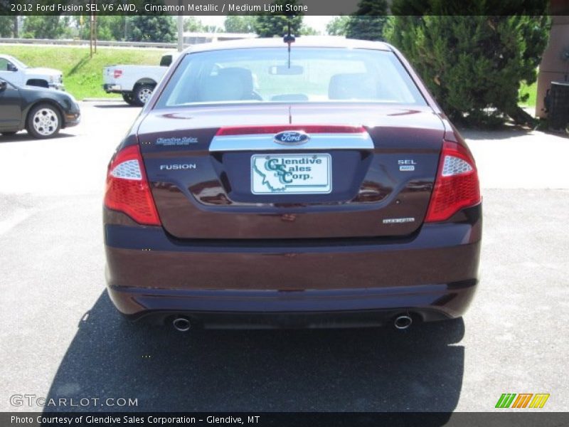 Cinnamon Metallic / Medium Light Stone 2012 Ford Fusion SEL V6 AWD