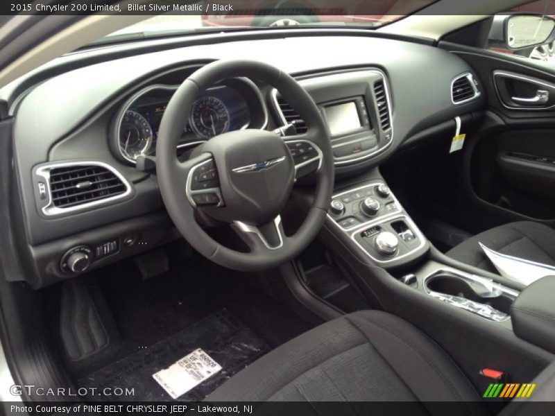 Billet Silver Metallic / Black 2015 Chrysler 200 Limited