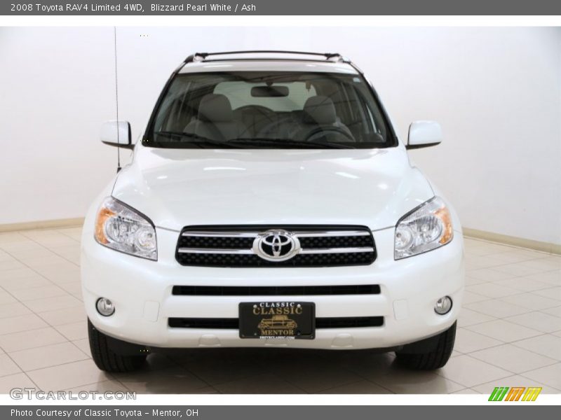 Blizzard Pearl White / Ash 2008 Toyota RAV4 Limited 4WD