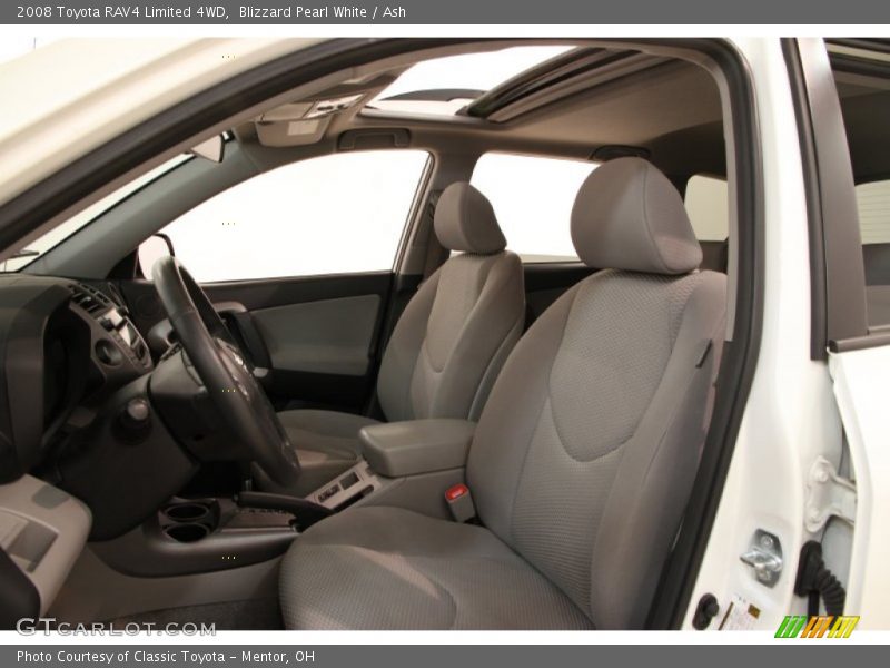 Blizzard Pearl White / Ash 2008 Toyota RAV4 Limited 4WD