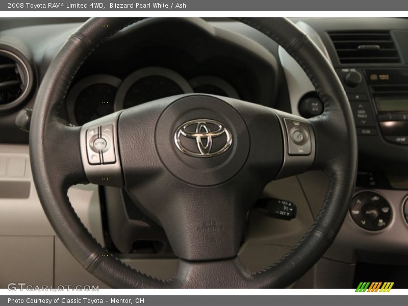 Blizzard Pearl White / Ash 2008 Toyota RAV4 Limited 4WD