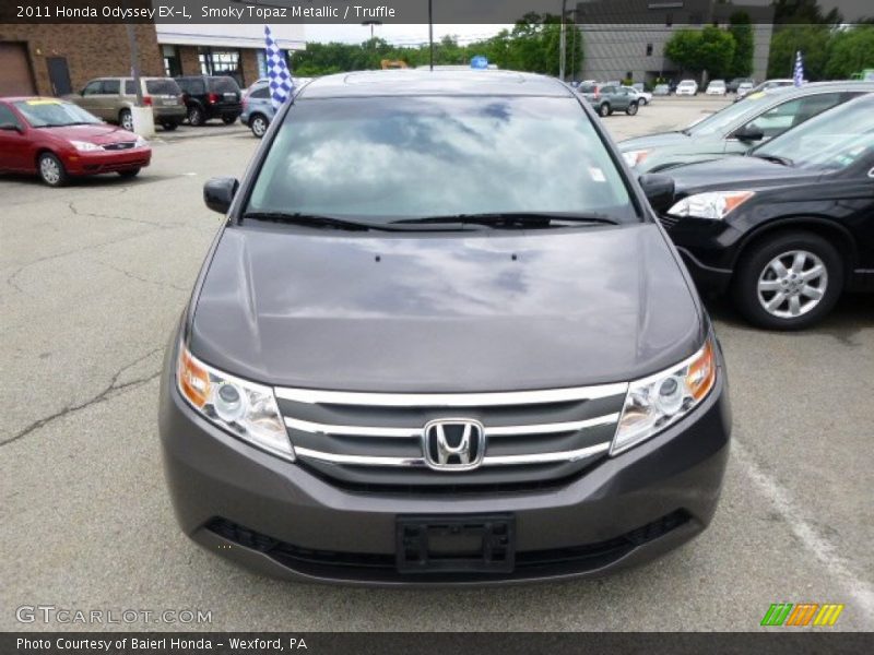 Smoky Topaz Metallic / Truffle 2011 Honda Odyssey EX-L