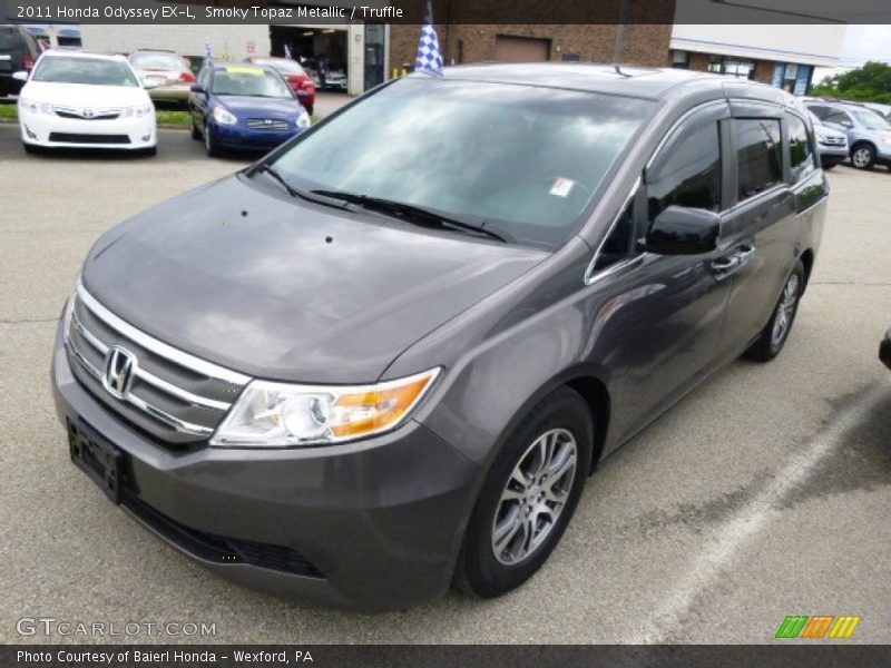 Smoky Topaz Metallic / Truffle 2011 Honda Odyssey EX-L