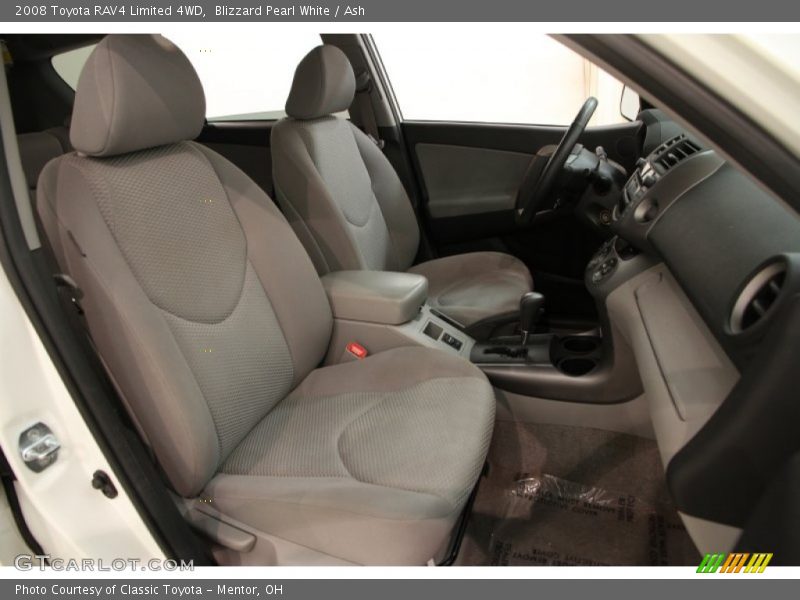 Blizzard Pearl White / Ash 2008 Toyota RAV4 Limited 4WD