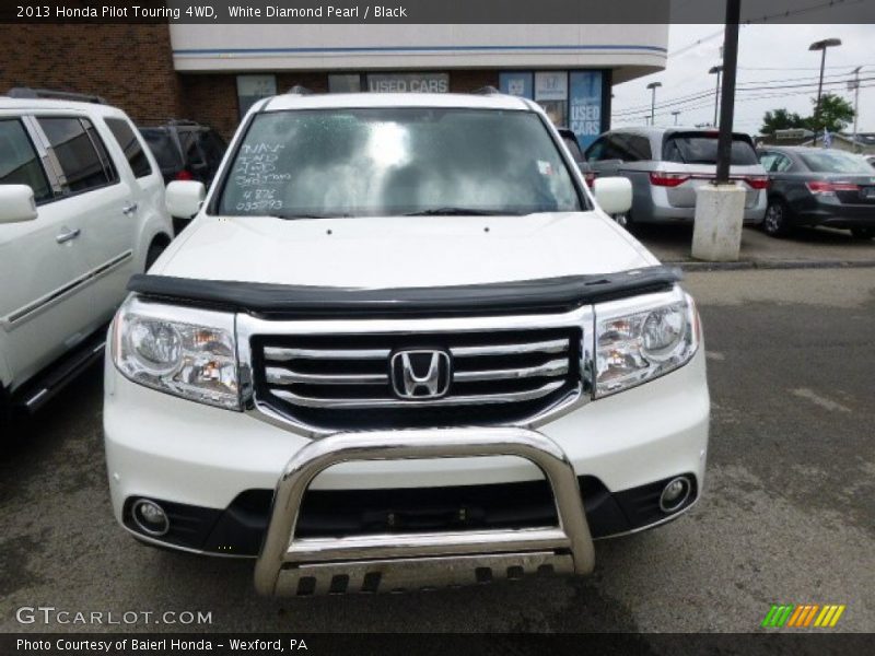 White Diamond Pearl / Black 2013 Honda Pilot Touring 4WD