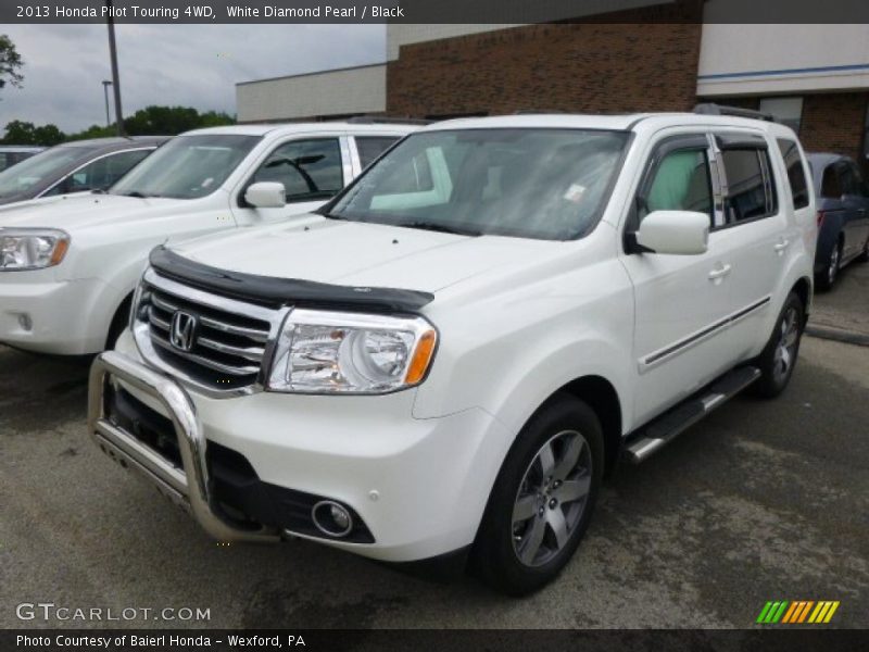 White Diamond Pearl / Black 2013 Honda Pilot Touring 4WD