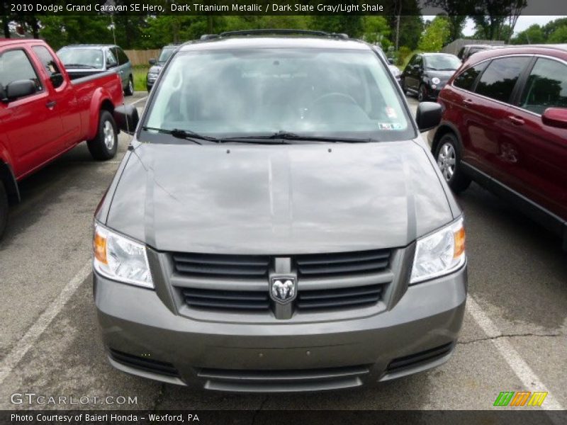 Dark Titanium Metallic / Dark Slate Gray/Light Shale 2010 Dodge Grand Caravan SE Hero