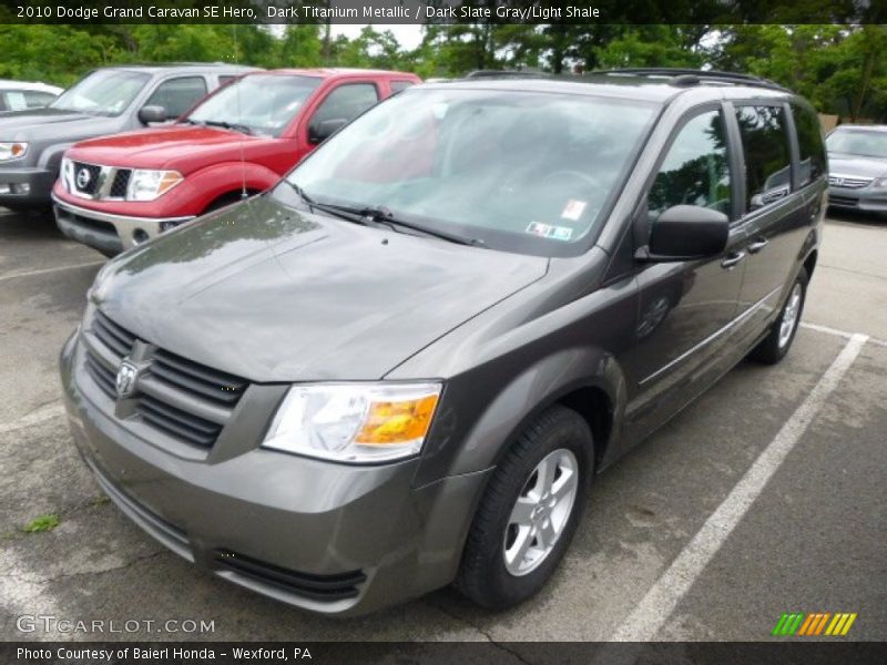 Dark Titanium Metallic / Dark Slate Gray/Light Shale 2010 Dodge Grand Caravan SE Hero