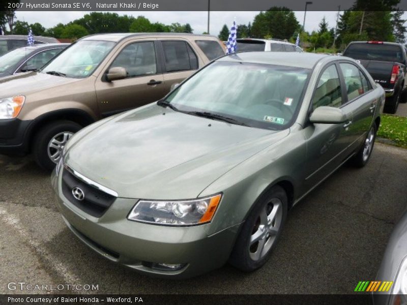 Natural Khaki / Beige 2007 Hyundai Sonata SE V6