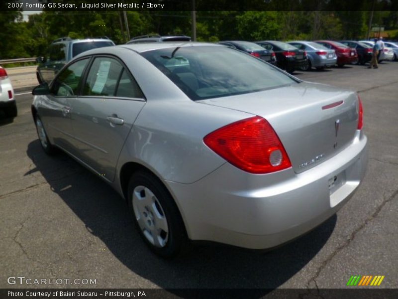 Liquid Silver Metallic / Ebony 2007 Pontiac G6 Sedan