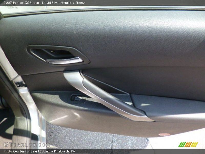 Liquid Silver Metallic / Ebony 2007 Pontiac G6 Sedan