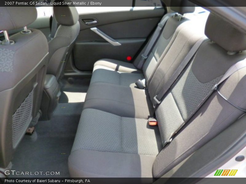 Liquid Silver Metallic / Ebony 2007 Pontiac G6 Sedan