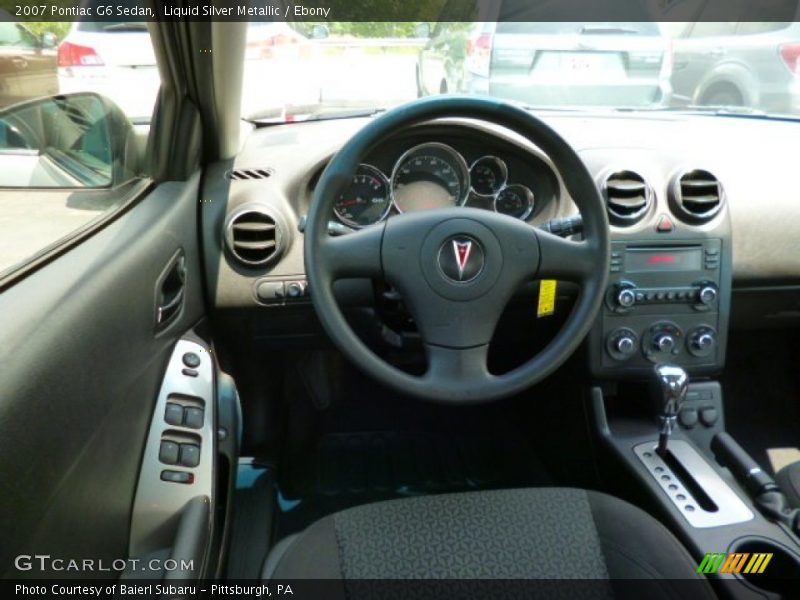 Liquid Silver Metallic / Ebony 2007 Pontiac G6 Sedan