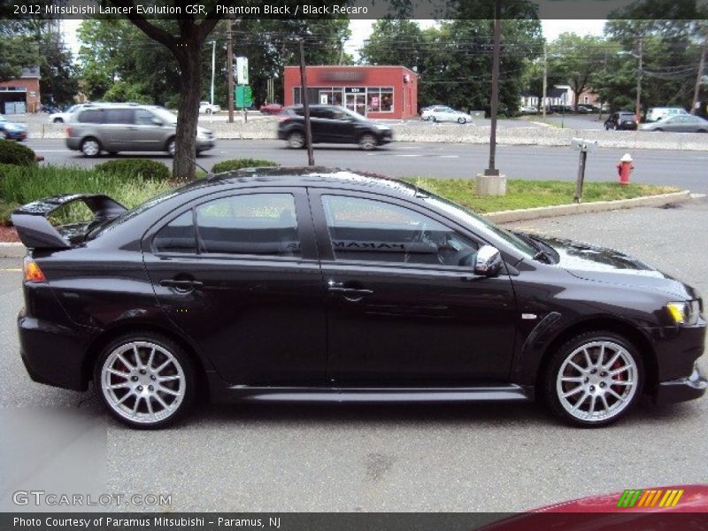 Phantom Black / Black Recaro 2012 Mitsubishi Lancer Evolution GSR