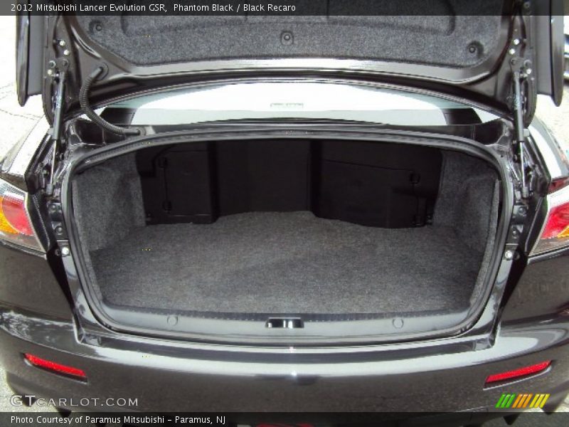 Phantom Black / Black Recaro 2012 Mitsubishi Lancer Evolution GSR