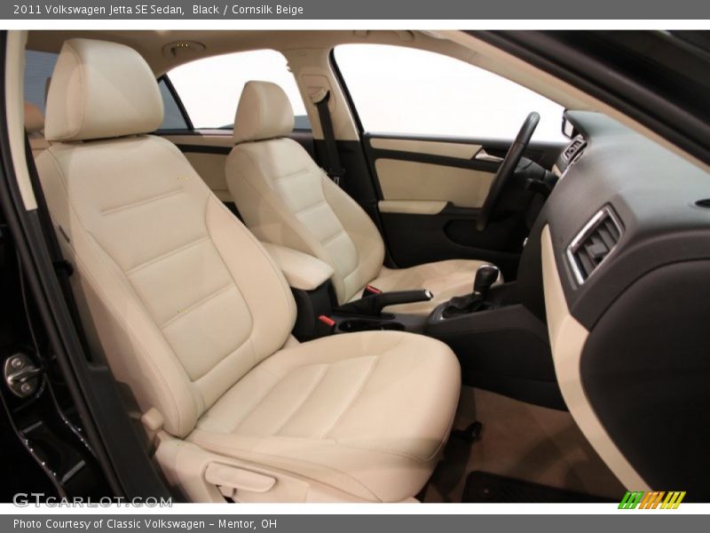 Black / Cornsilk Beige 2011 Volkswagen Jetta SE Sedan