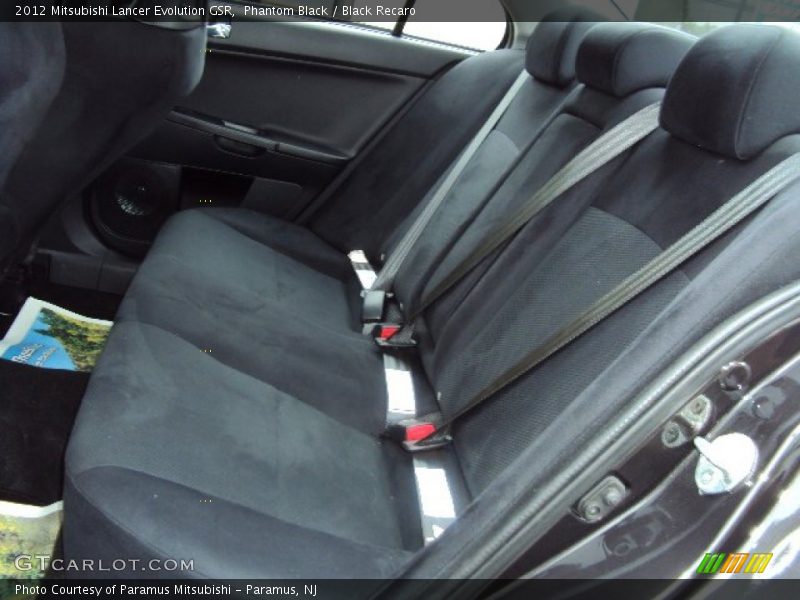 Phantom Black / Black Recaro 2012 Mitsubishi Lancer Evolution GSR
