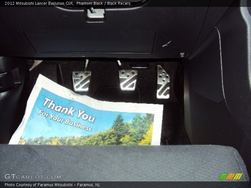 Phantom Black / Black Recaro 2012 Mitsubishi Lancer Evolution GSR