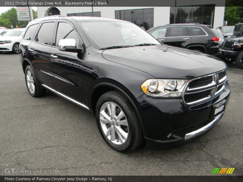 Blackberry Pearl / Black 2011 Dodge Durango Crew 4x4