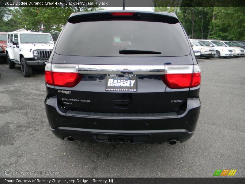 Blackberry Pearl / Black 2011 Dodge Durango Crew 4x4