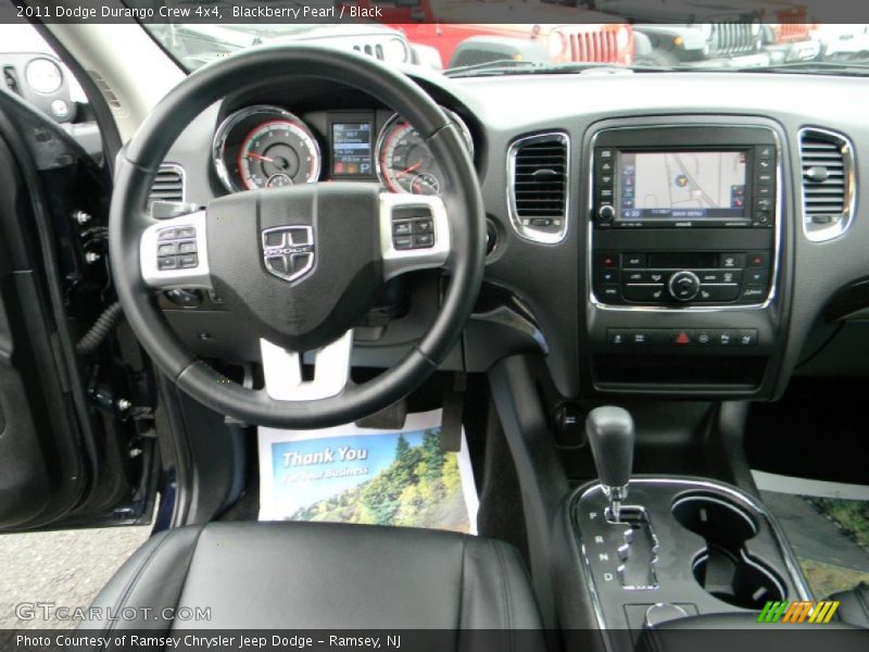 Blackberry Pearl / Black 2011 Dodge Durango Crew 4x4
