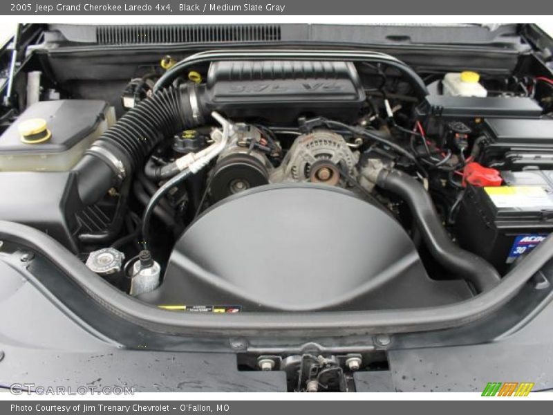 Black / Medium Slate Gray 2005 Jeep Grand Cherokee Laredo 4x4