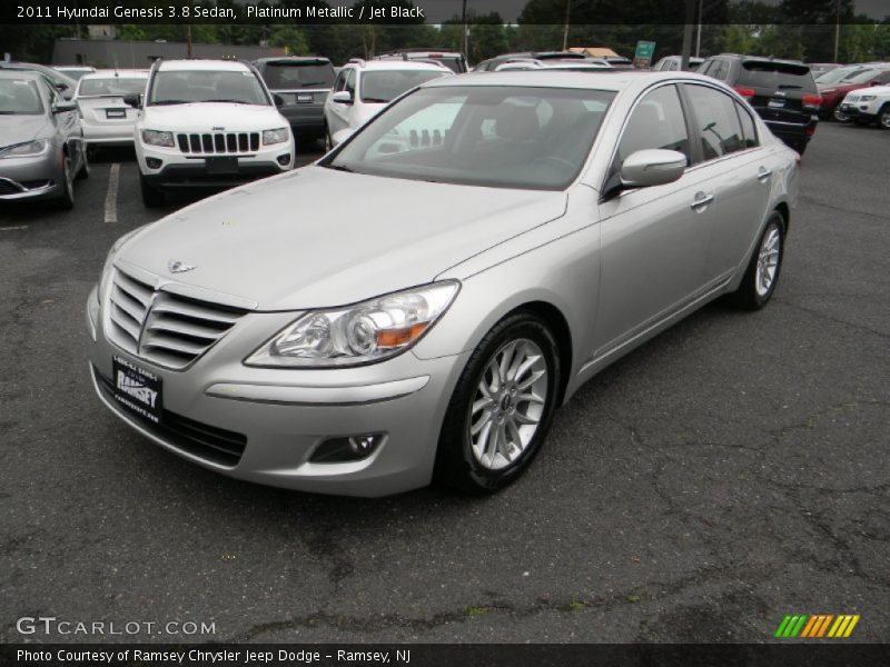 Platinum Metallic / Jet Black 2011 Hyundai Genesis 3.8 Sedan