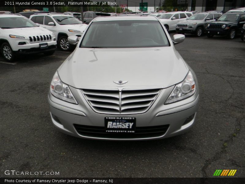 Platinum Metallic / Jet Black 2011 Hyundai Genesis 3.8 Sedan