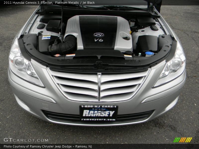 Platinum Metallic / Jet Black 2011 Hyundai Genesis 3.8 Sedan