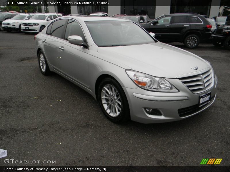 Platinum Metallic / Jet Black 2011 Hyundai Genesis 3.8 Sedan