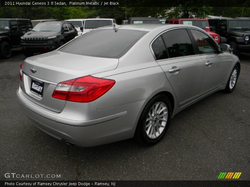 Platinum Metallic / Jet Black 2011 Hyundai Genesis 3.8 Sedan