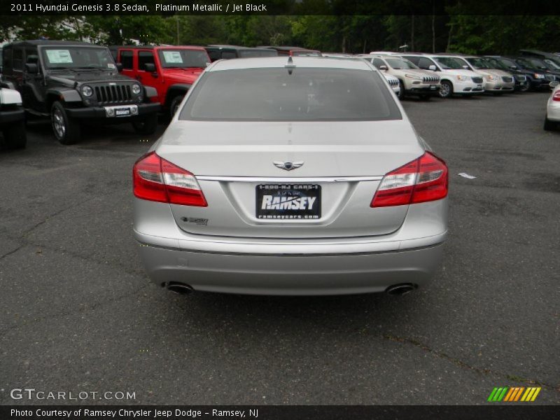 Platinum Metallic / Jet Black 2011 Hyundai Genesis 3.8 Sedan