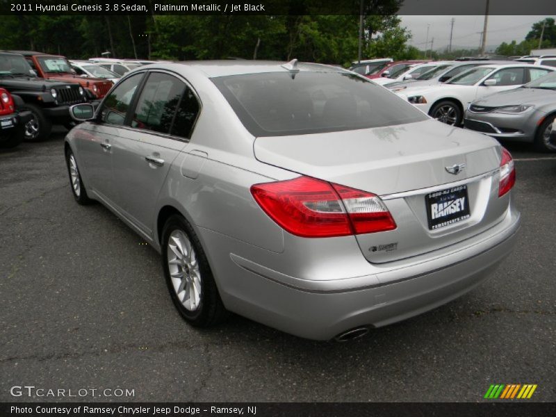 Platinum Metallic / Jet Black 2011 Hyundai Genesis 3.8 Sedan