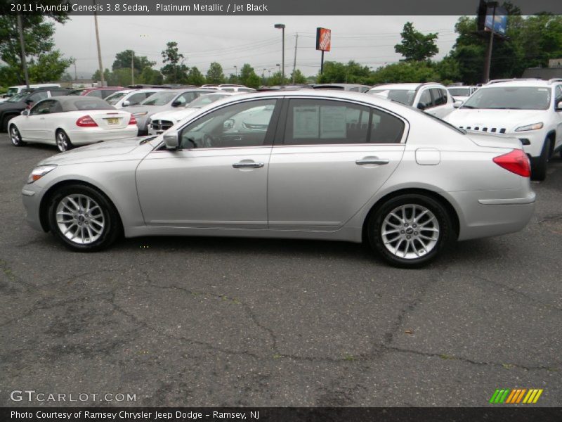 Platinum Metallic / Jet Black 2011 Hyundai Genesis 3.8 Sedan