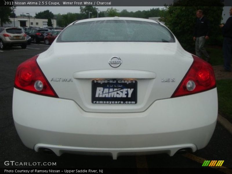 Winter Frost White / Charcoal 2011 Nissan Altima 2.5 S Coupe