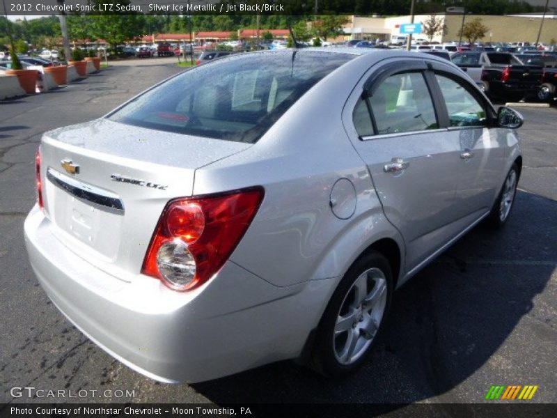 Silver Ice Metallic / Jet Black/Brick 2012 Chevrolet Sonic LTZ Sedan