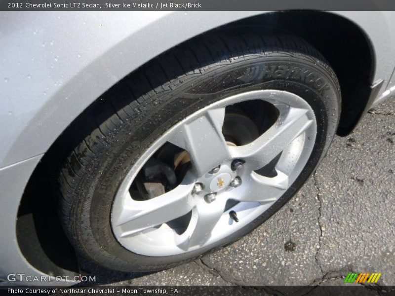 Silver Ice Metallic / Jet Black/Brick 2012 Chevrolet Sonic LTZ Sedan