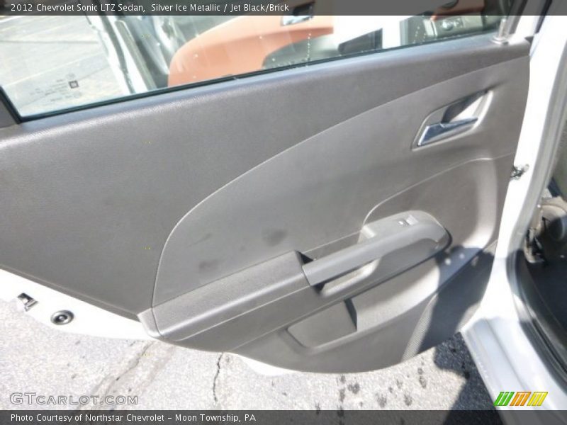 Silver Ice Metallic / Jet Black/Brick 2012 Chevrolet Sonic LTZ Sedan