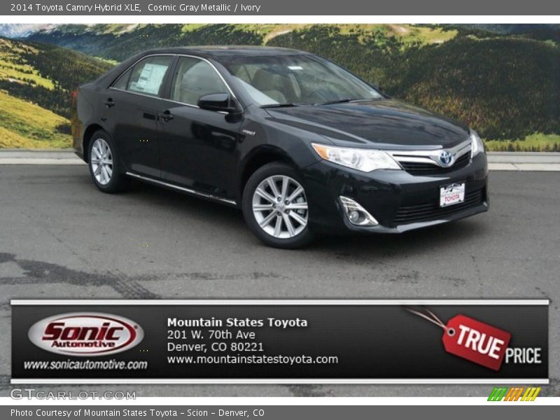 Cosmic Gray Metallic / Ivory 2014 Toyota Camry Hybrid XLE