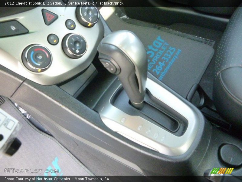 Silver Ice Metallic / Jet Black/Brick 2012 Chevrolet Sonic LTZ Sedan