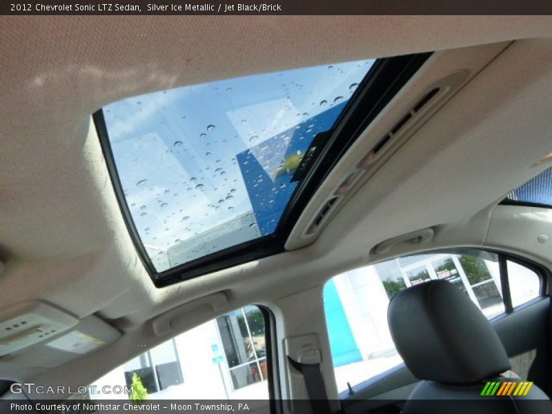 Silver Ice Metallic / Jet Black/Brick 2012 Chevrolet Sonic LTZ Sedan