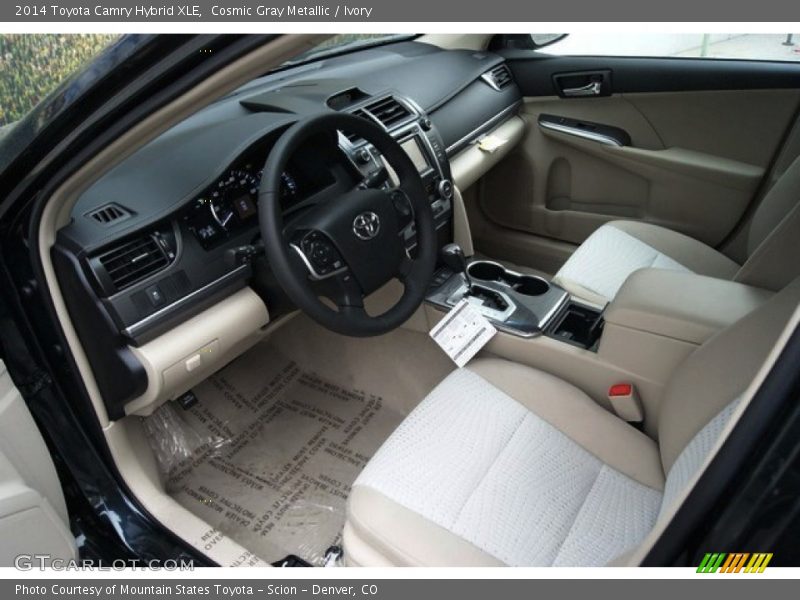 Cosmic Gray Metallic / Ivory 2014 Toyota Camry Hybrid XLE