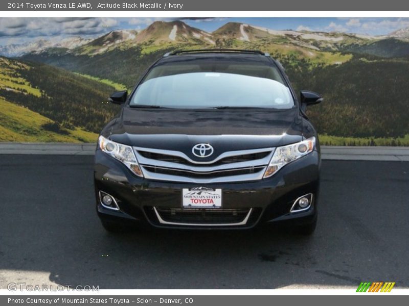 Attitude Black Metallic / Ivory 2014 Toyota Venza LE AWD