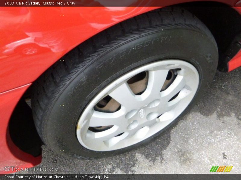 Classic Red / Gray 2003 Kia Rio Sedan