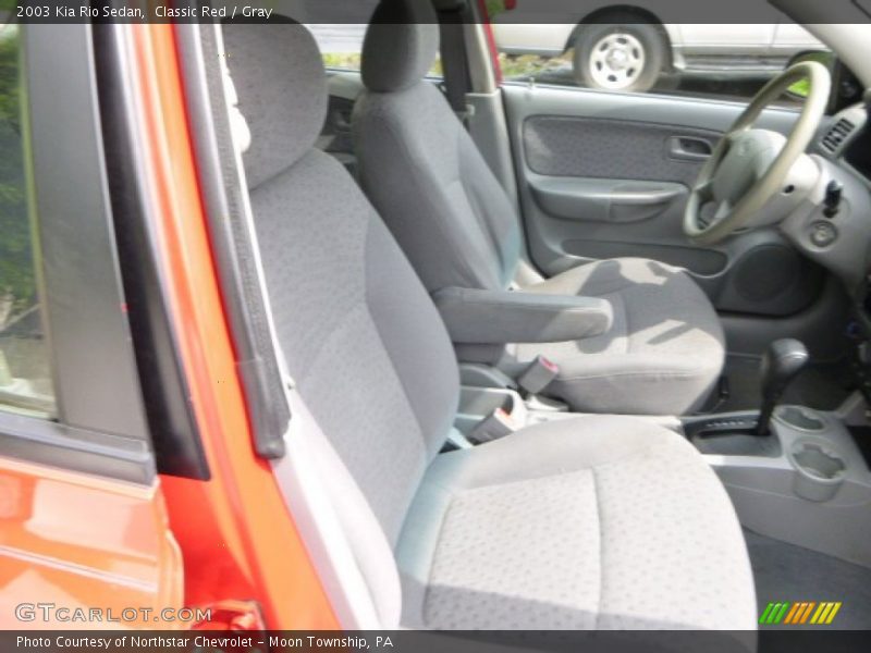 Classic Red / Gray 2003 Kia Rio Sedan