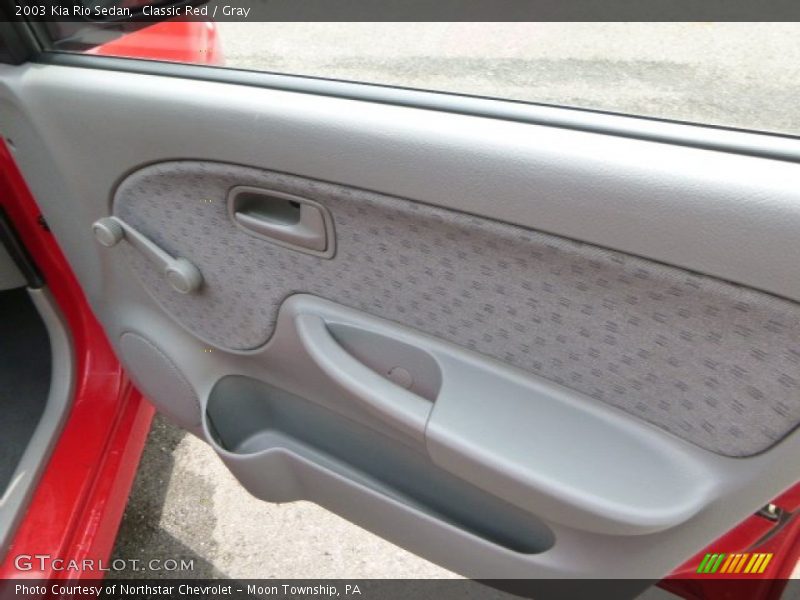 Classic Red / Gray 2003 Kia Rio Sedan