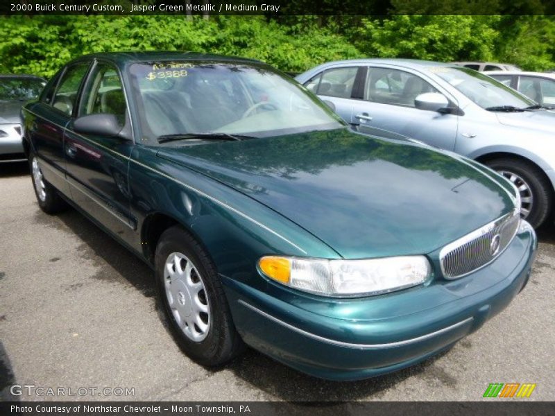 Jasper Green Metallic / Medium Gray 2000 Buick Century Custom